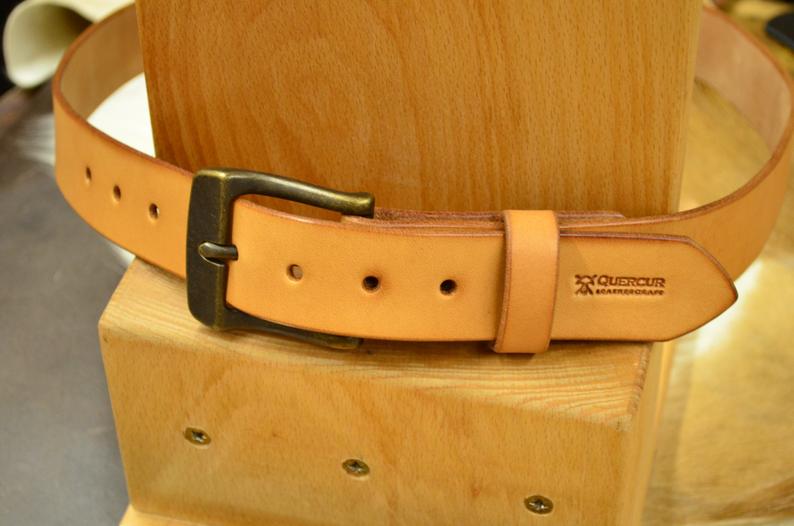 cinturón de cuero natural hermann oak